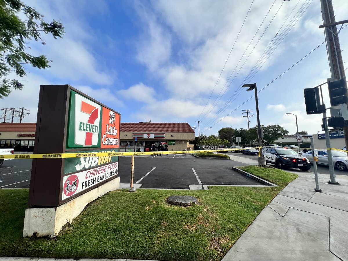 There have been shootings at or near FOUR 7-11's:  Brea, Santa Ana, Riverside and La Habra.  Police trying to determine if they're connected.  Here in La Habra longtime employee and another man were shot in robbery this morning.