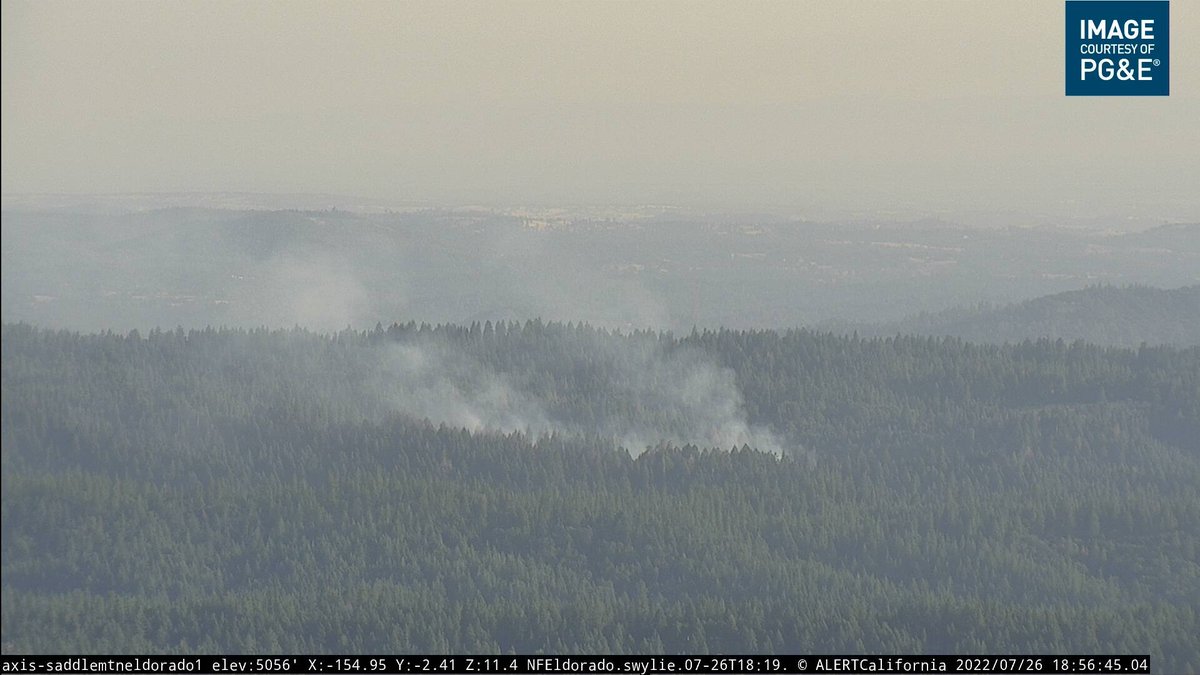 CableFire (W/O PollockPines, El Dorado Co) - All aircraft have been released & AA stated the fire is looking good &amp; there is hose lay + line around the entire fire as they departed. Little smoke left on cams, final update unless something changes