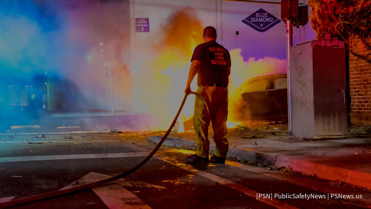 VehicleFire Midtown Just after 2 a.m. Thursday, SacPD officers came upon a vehicle that had crashed at the corner of North 16th and North B Streets. The airbags deployed and the vehicle was on fire; wires down. The driver was nowhere to be found