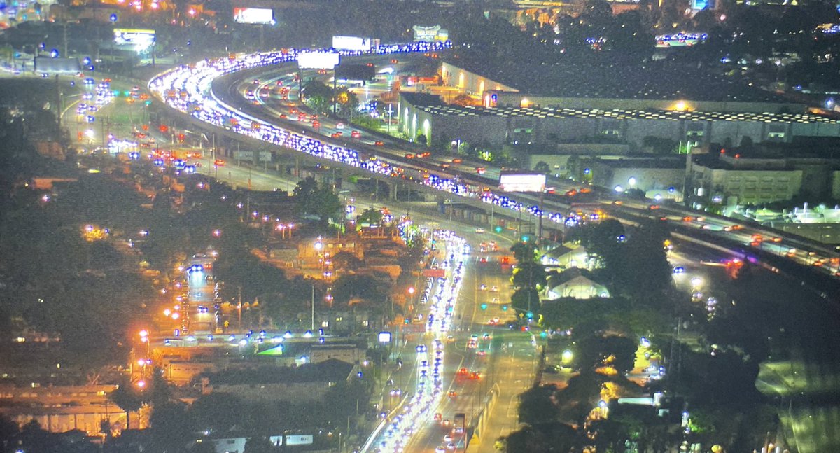 A shooting with two victims on the westbound 105 near Compton has all lanes closed. Happened at Central, possibly car to car. The two victims in unknown condition at the hospital. No suspect in custody. 