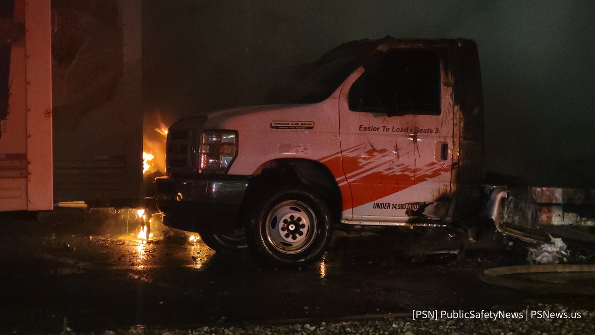 Commercial Vehicle Fire Arson Just after 2:40 Sunday morning, fire crews responded to multiple reports of a vehicle fire in the area of Franklin and Broadway. This was multiple U-Haul trucks burning after attempted fuel theft according to reports. Same thing 11 yrs ago