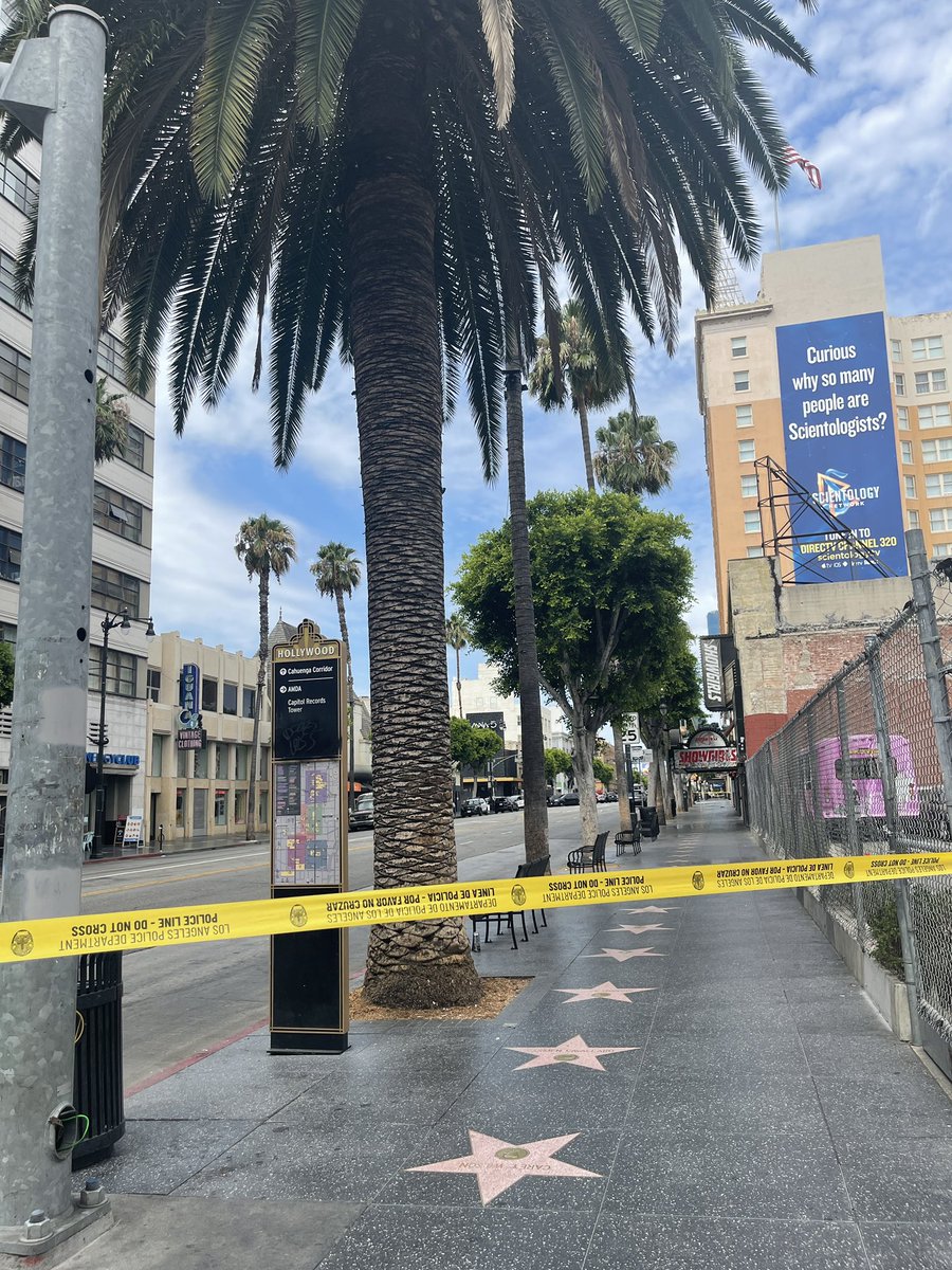 Shooting on Hollywood Blvd at a local farmer's market. Suspect began shooting from his apartment. LAPD caught him. No one was killed