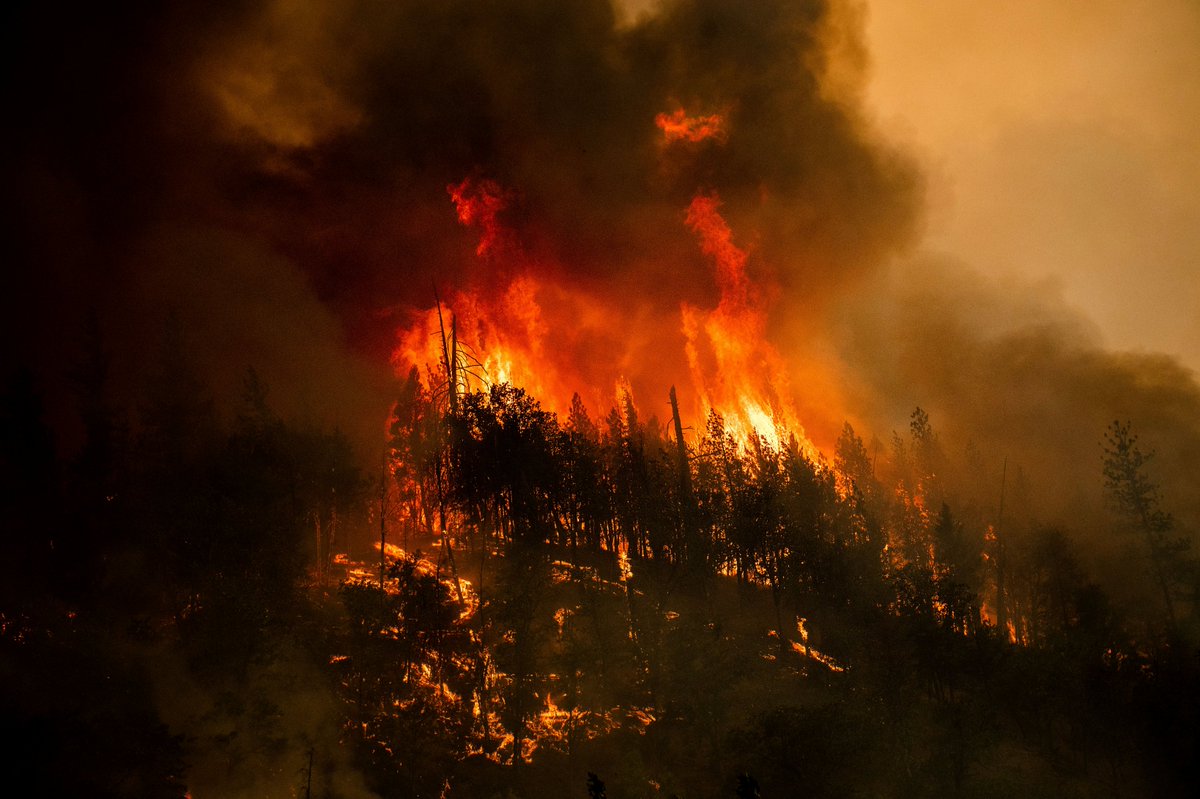 Two bodies were found inside a charred vehicle in a driveway in the wildfire zone of a raging California blaze that is among several burning in the western U.S. amid hot, dry and gusty conditions that boost the danger that the fires will keep growing