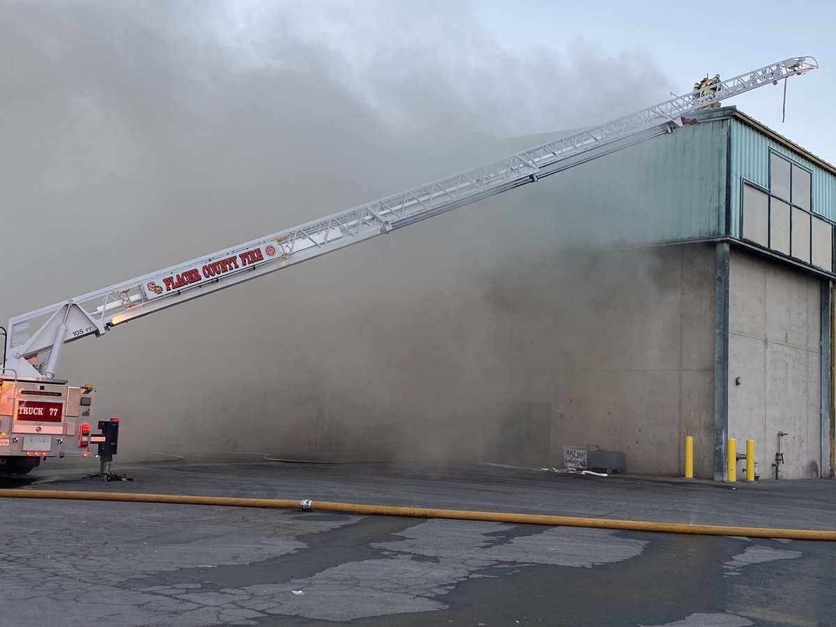 Fiddyment Structure Fire : Fire is contained. Firefighters are conducting overhaul operations. Considerable drift smoke is entering the Lincoln area from a fire at the Nortec plant near Fiddyment Road and Athens Avenue in Placer County