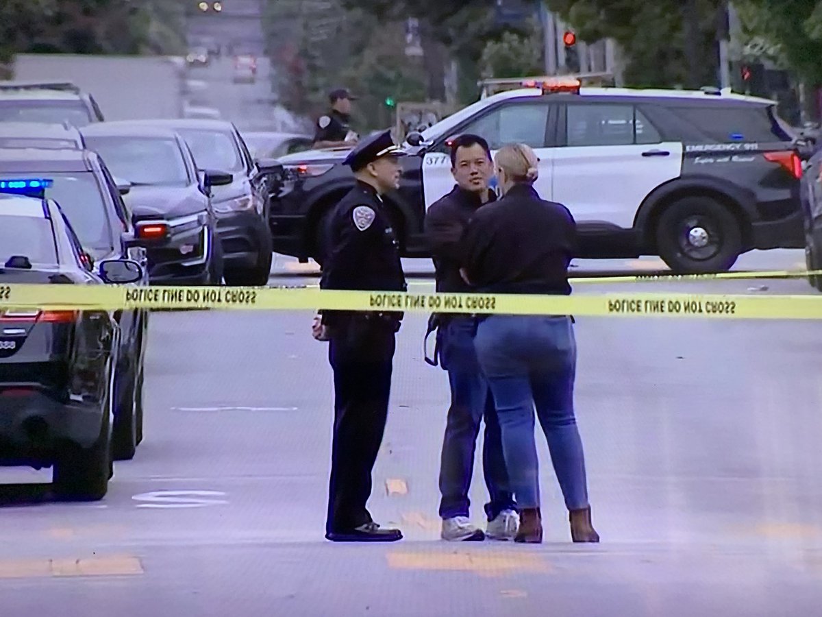 Man in his 50s accused of stealing 2 bikes near 16th & S. Van Ness takes off and fires what is later determined to be blanks from replica gun near 17th &amp; Shotwell, leading @SFPDMission officers to open fire, not hitting suspect, per @SFPD @SFPDDCLazar