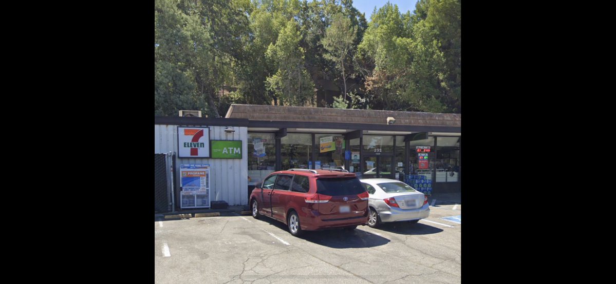 2 escape after robbing clerk at @7eleven on N. San Pedro near San Rafael, stealing keys from customer - only to return them after he pleaded with them because his 3 kids were in car - & carjacking female victim, per @MarinSheriff. Her car later recovered