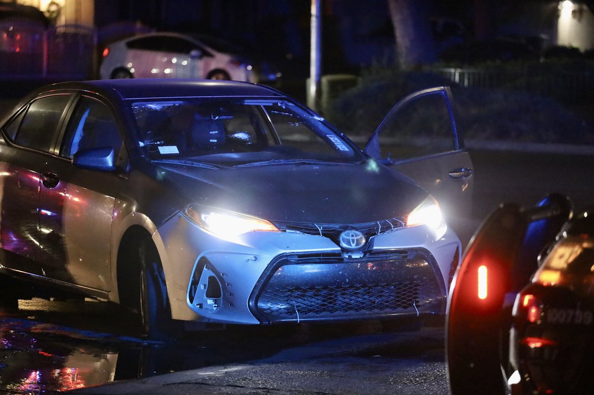 @FresnoPolice is investigating an early morning shooting. One man was shot in his car in NW Fresno. Several bullet holes can be seen into the car. The man is in stable condition at 