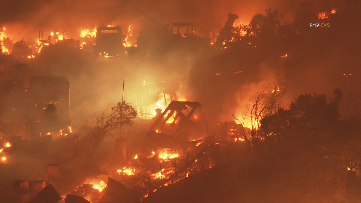 Border32Fire in San Diego County explodes in size. Erratic fire behavior shuts down US/Mexican border, closes highways, burns buildings, sparks evacs and injures civilians and a firefighter. 