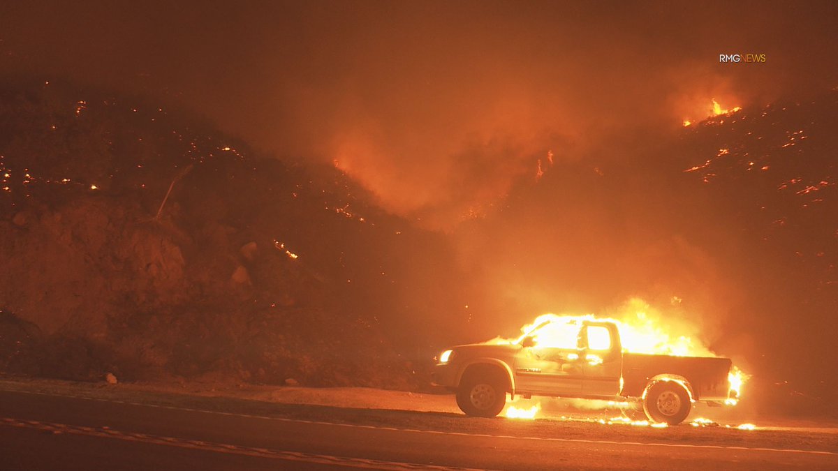 Border32Fire in San Diego County explodes in size. Erratic fire behavior shuts down US/Mexican border, closes highways, burns buildings, sparks evacs and injures civilians and a firefighter. 