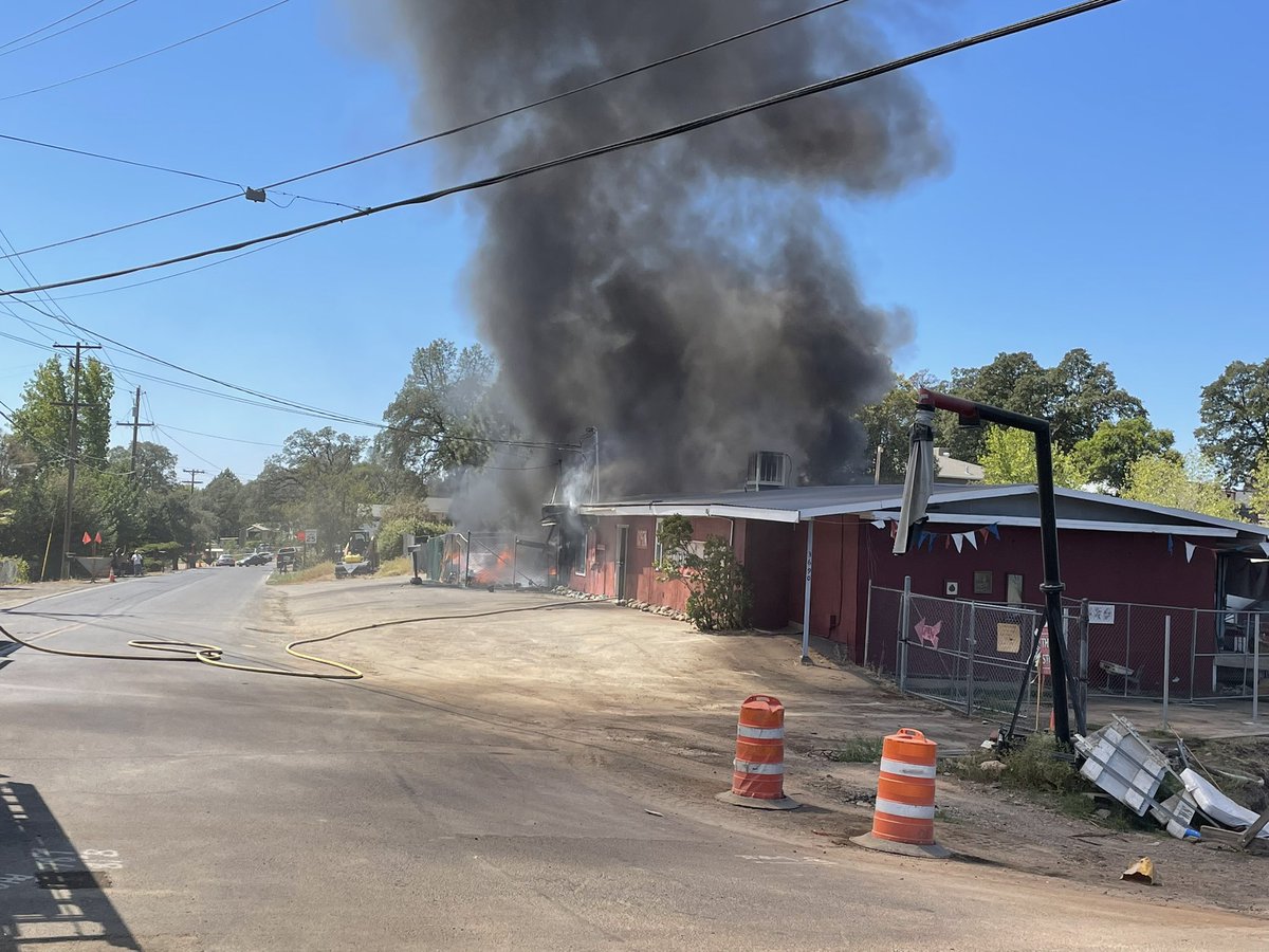 Firefighters at scene of a working structure fire in Oroville 