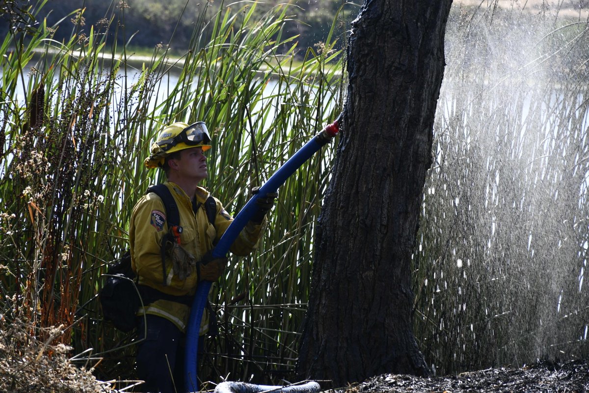 VineyardFire- CAL FIRE Sonoma-Lake-Napa Units responded to a vegetation fire on Dollarhide Rd in Pope Valley today. Fire was contained to .48 acres thanks to the quick response from Copter 104 and Helitak Crew. 2 engines remained at scene for mop up. Cause is under investigation