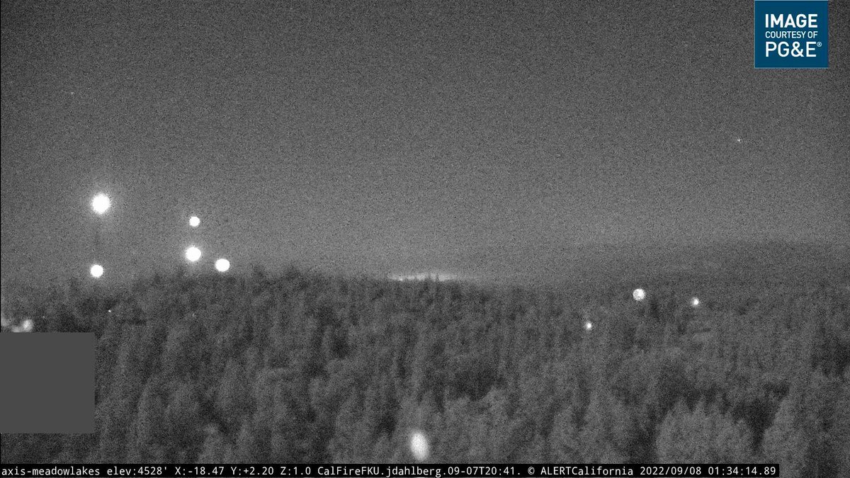 ForkFire (NorthFork, Madera Co) - Not much to hear on this one tonight - glow is in the middle of the cam below. No changes to any evac warnings or orders since early this evening, reminder the evac map is: