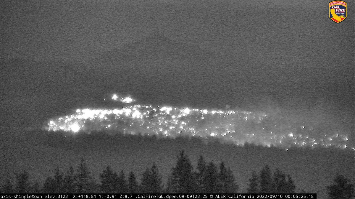 ForwardFire (Manton, Tehama/Shasta Co) - FIRIS has mapped the fire at 160 acres as of 11:52pm tonight 