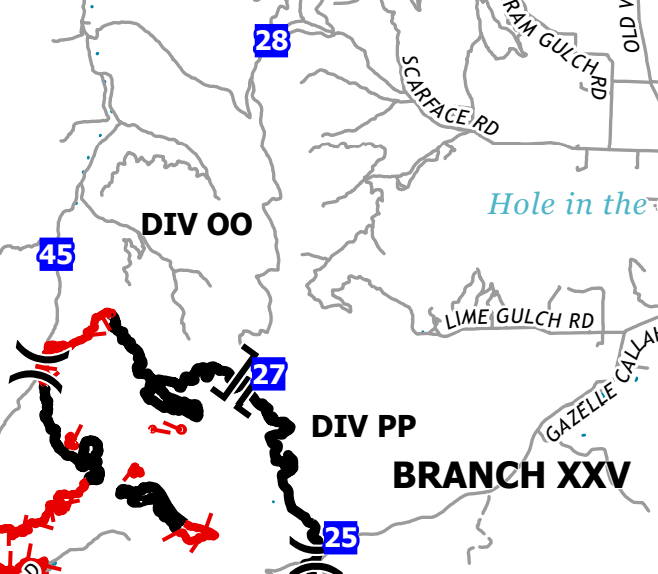 MountainFire (S/W of Gazelle, Siskiyou Co) - The fire is making a significant run towards Division 'OO' per radio traffic, shown on the cameras below. Based on ops maps, it's the fire across the line now moving out to the N/W.