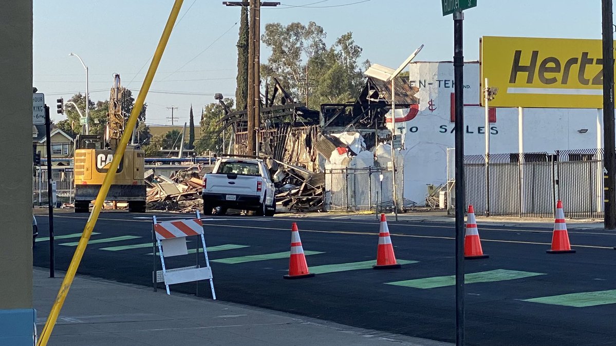 Here's a look at the aftermath from today's 2-alarm blaze in Stockton which sent crews from across the county rushing downtown to douse the flames and stop the plume of black smoke.  