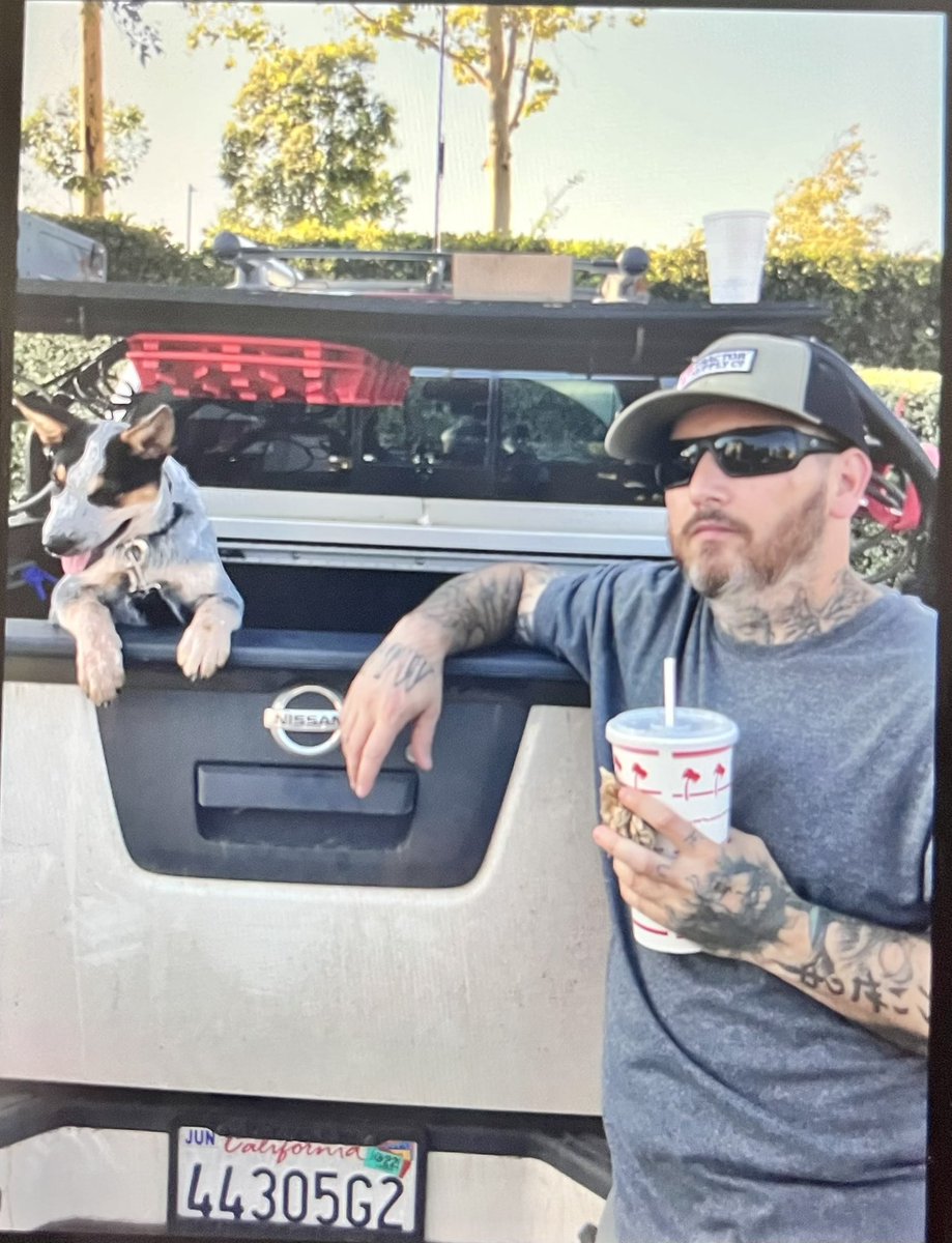 This is the suspect @FontanaPD is searching for. He is suspected of shooting and killing a female this morning. He is believed to be traveling in this white Nissan Truck