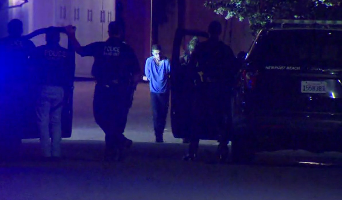 Dover Shores residents in NewportBeach can breathe a sigh of relief tonight after an armed car jacking suspect hid in the neighborhood until taken into custody moments ago