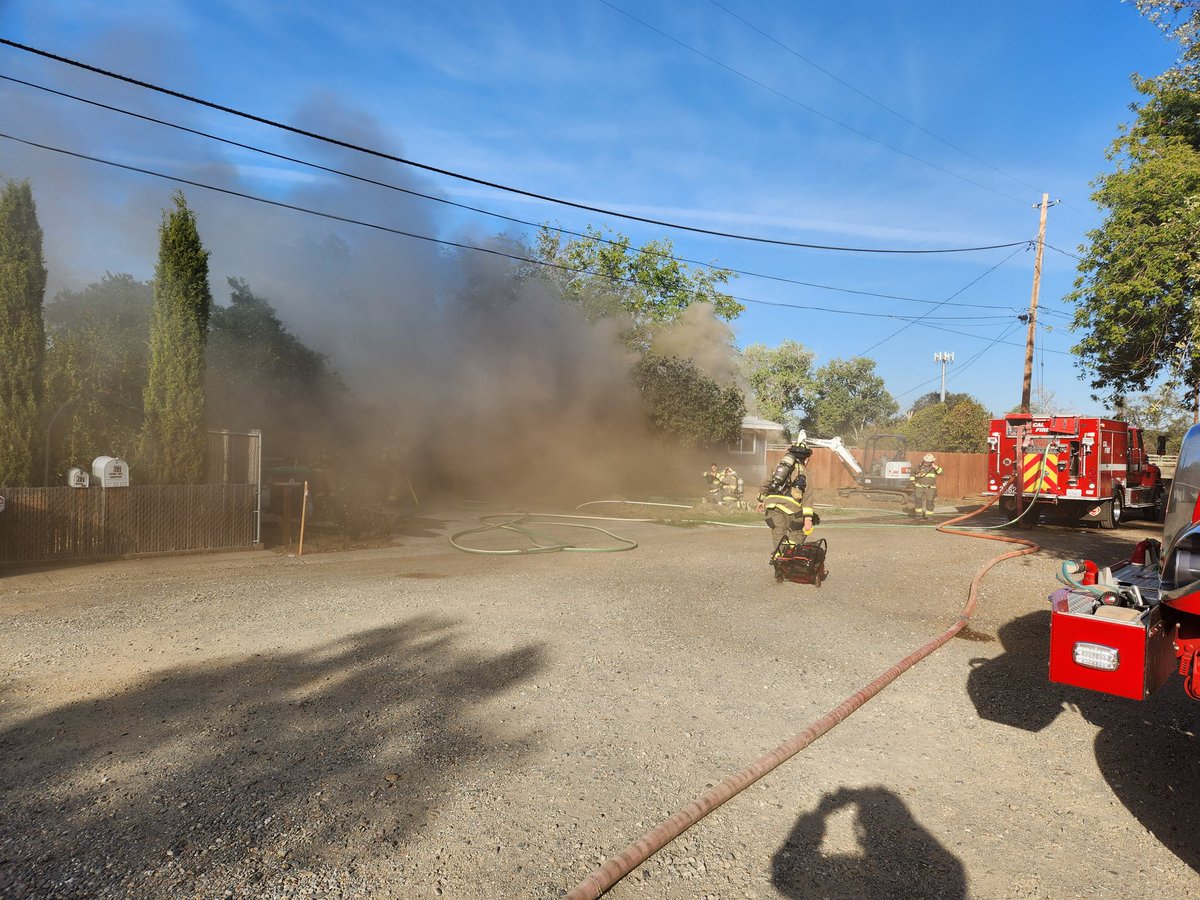 Firefighters are at scene of a residential structure fire on Grace Way X Sherman Dr in Red Bluff. ShermanFire