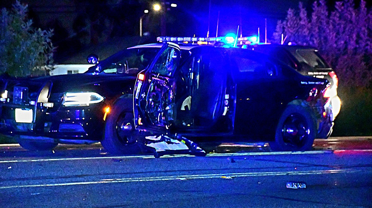 SouthSacramento Stockton Blvd is shut down between Florin Rd. and Chandler Dr.  CHP Officer critically injured when struck by a vehicle while investigating a fatal auto vs bicyclist incident. Stockton Blvd closed in both directions