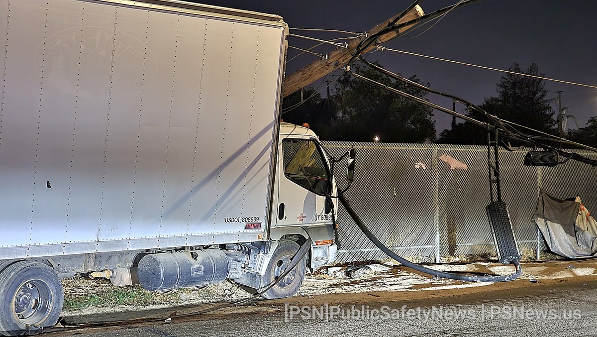 StolenVehicle Recoverd PODHit About 2 am, officers in the area received a POD Hit on a stolen box truck in the area of Power Inn and Fruitridge. Officers saturated the area and located the truck crashed into a pole with wires down at E. RR Street and Merced Ave