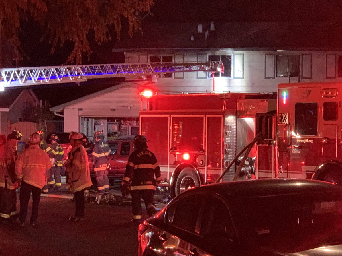 A 65 year old woman has died in a house fire overnight in San Jose. 2 people brought to the hospital with injuries. One firefighter injured as well