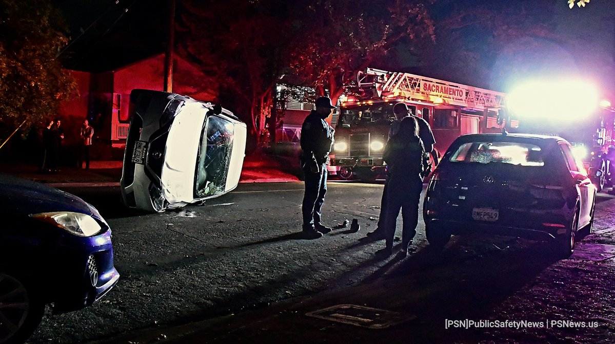 Vehicle Rollover Curtis Park 2900 block of Franklin Blvd.  Just before 2 a.m. Sunday, a DUI driver slammed into the back of a parked car, rolling her own vehicle onto its side. After sobriety tests, she was arrested and taken to Sac County Main Jail. No injuries