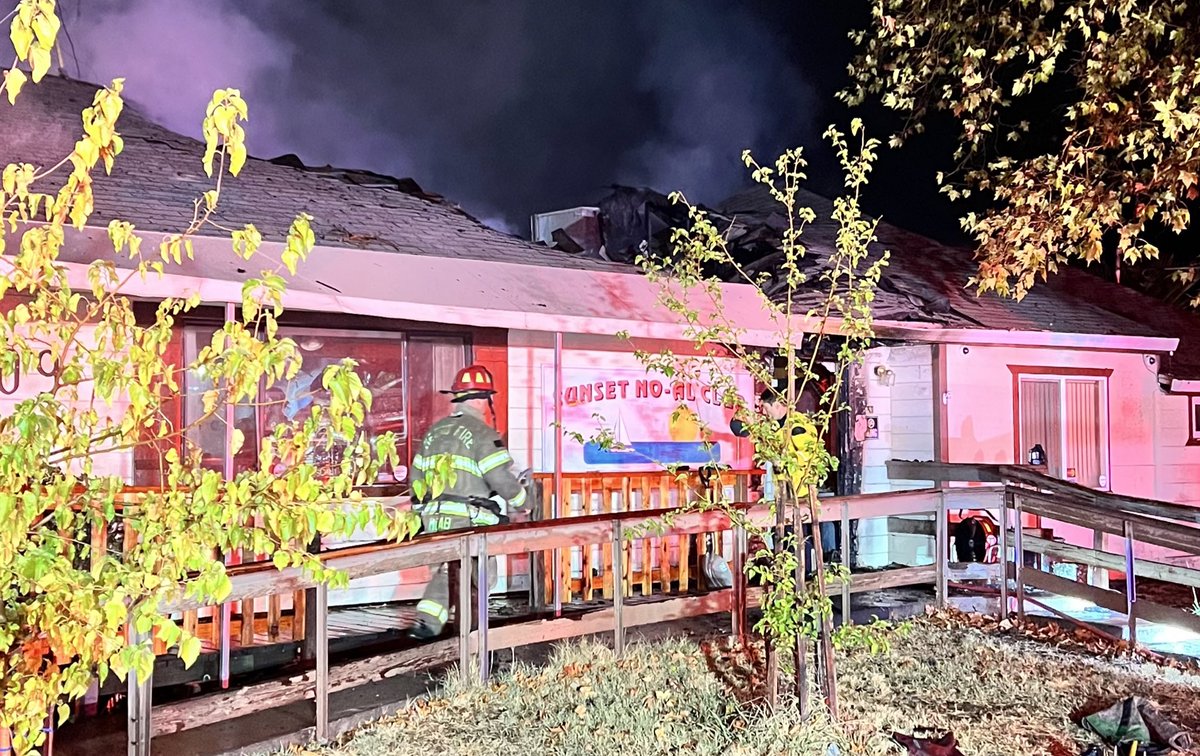 Crews are working a commercial structure fire on the 5800 block of Gibbons Dr in Carmichael. The building sustained major damage, including a partial roof collapse. The building was not occupied at the time, no injuries reported. The fire is under investigation