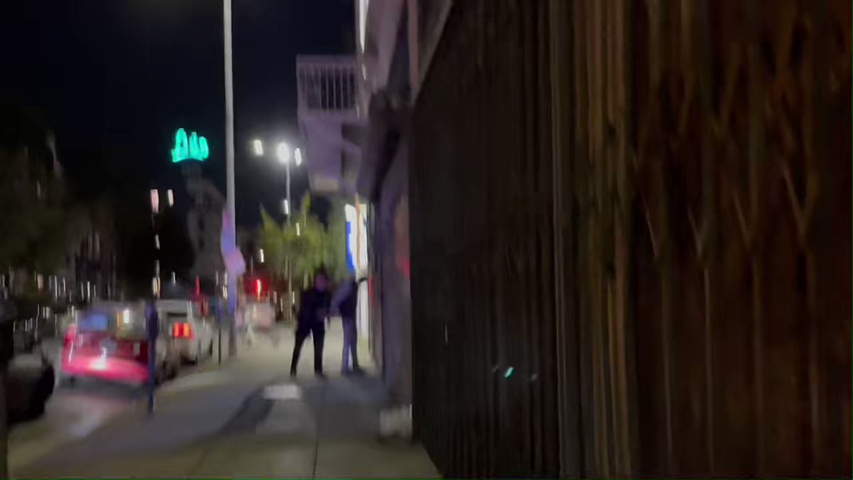 Wilcox & Hollywood Blvd, 10:01 PM:  This Uber driver gets stopped, removed from car and  handcuffed.