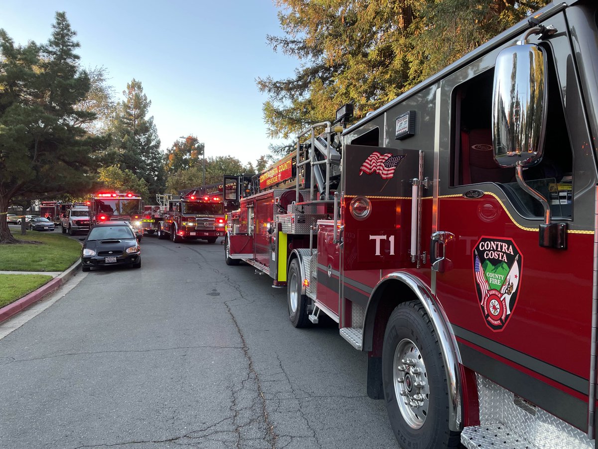 Con Fire is currently on-scene at a 2 Alarm Fire in Walnut Creek at Countrywood Townhomes. Fire is extinguished and overhaul is underway