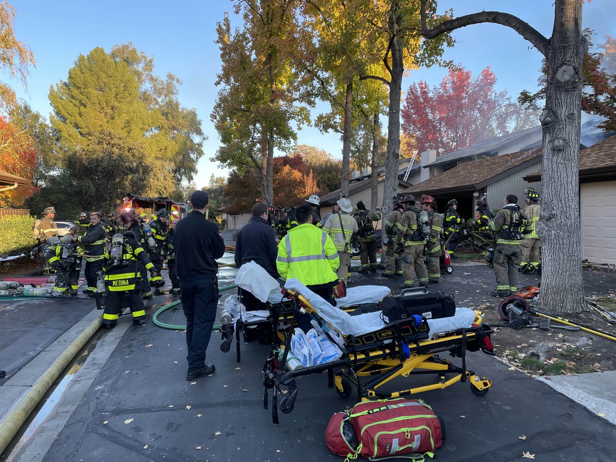 Con Fire is currently on-scene at a 2 Alarm Fire in Walnut Creek at Countrywood Townhomes. Fire is extinguished and overhaul is underway