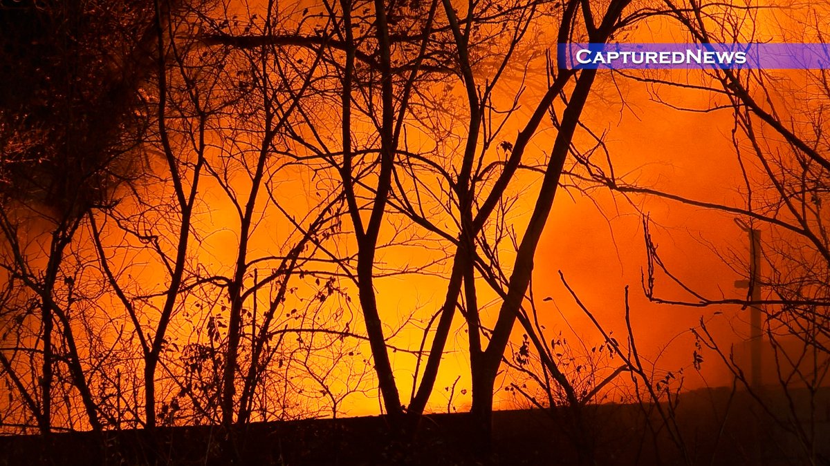 GARY, IN: Firefighters battled an abandoned, fully involved structure fire overnight in the 600 block of Front street. Crews had an aerial stream going as well as hand lines 