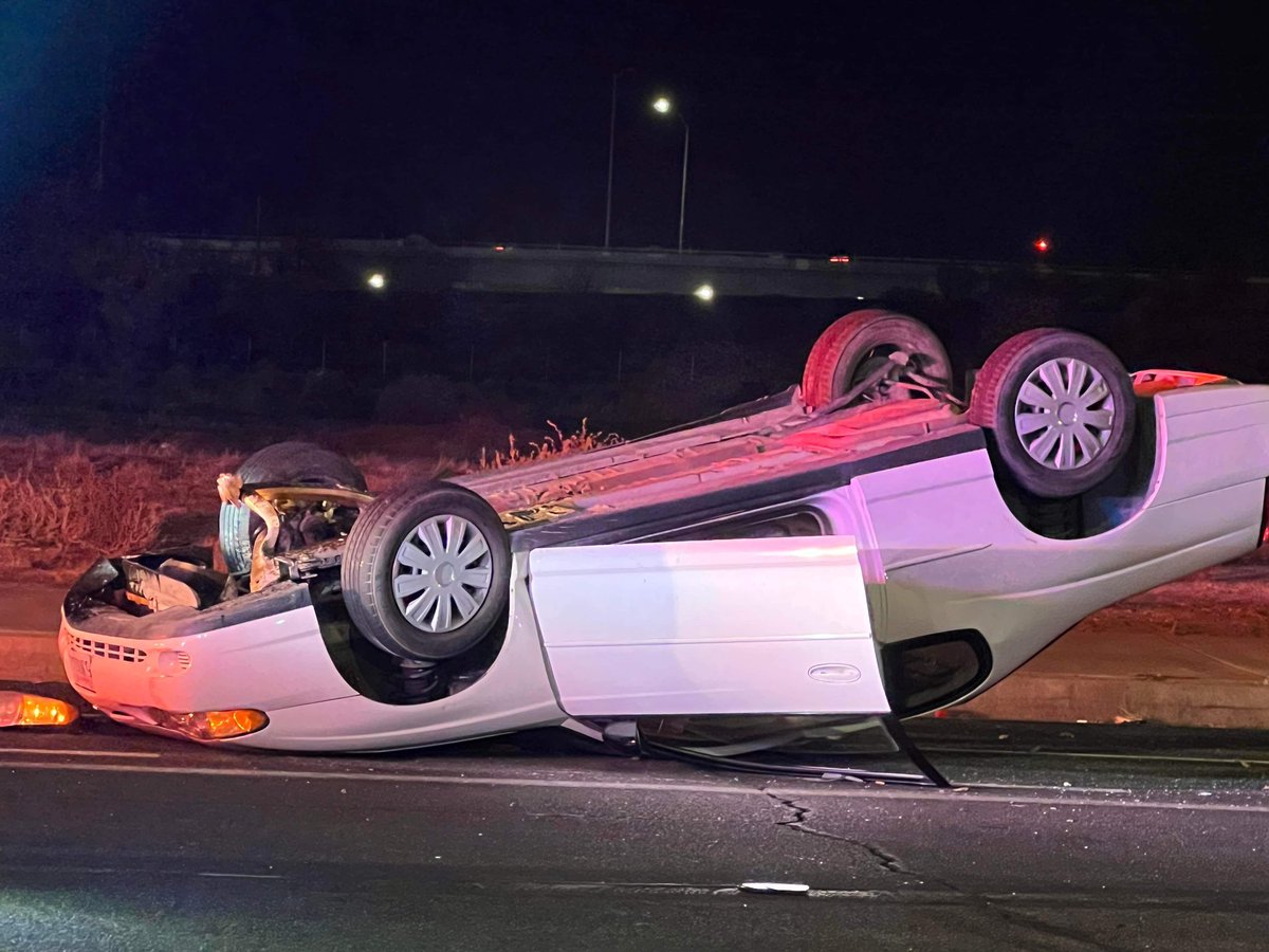 Lancaster,ca: 902t/902r(traffic collision with injuries/rescue responding) 43428 N 16TH ST W solo vehicle roll over after doing doughnuts