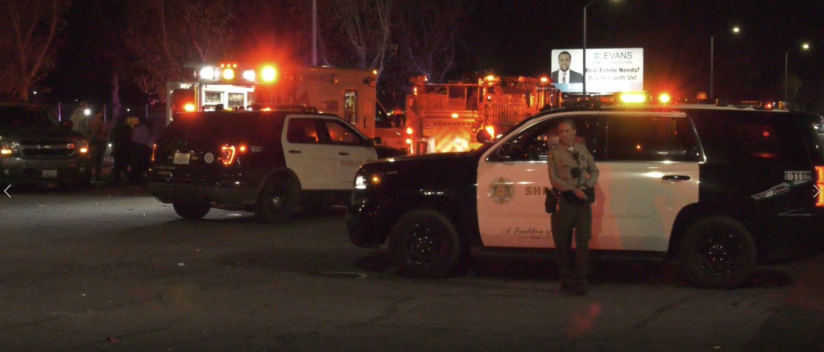 Damage, female transported in Critical condition to Antelope Valley Medical Center. 