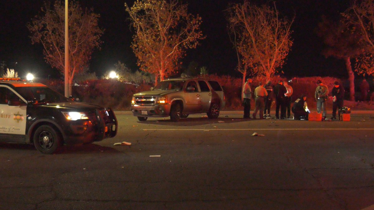 Damage, female transported in Critical condition to Antelope Valley Medical Center. 