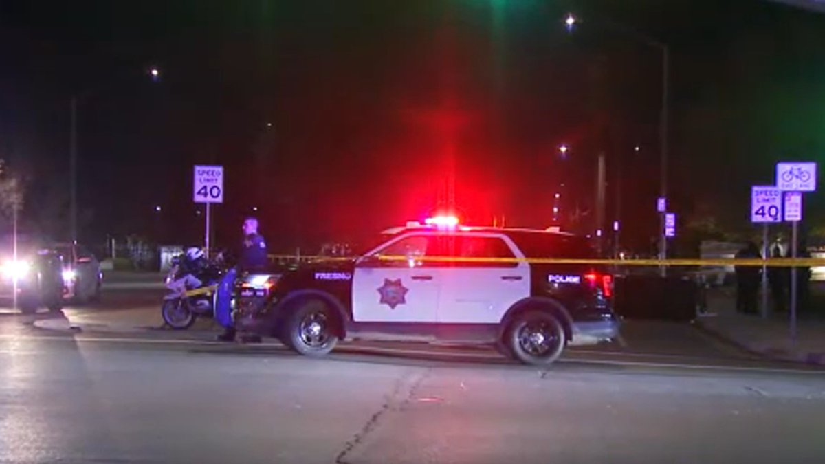 Authorities have confirmed a person died after being hit by a car in Fresno on Monday night