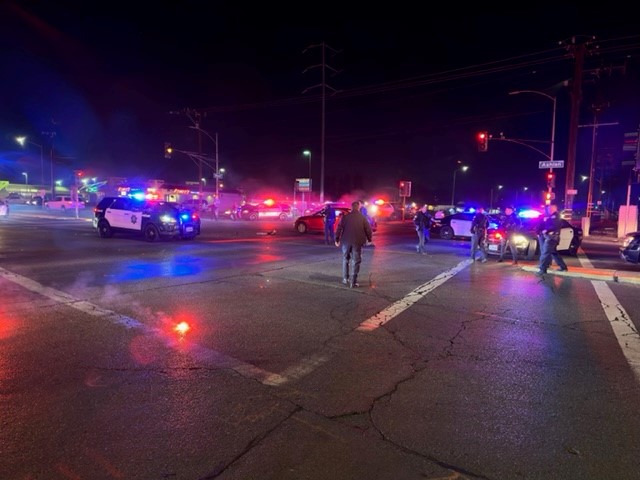 A child was rushed to the hospital after they were hit by a vehicle while walking onto oncoming traffic in Central Fresno