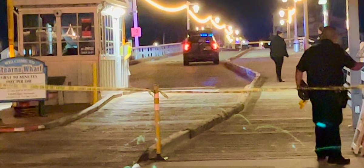 Stearns Wharf went into a lockdown Friday night at 8:43 p.m. after a reported shooting.  One person was getting CPR while being transported to Cottage Hospital.   A suspect reportedly ran from the wharf with a handgun. Multiple police, Harbor Patrol and fire responded