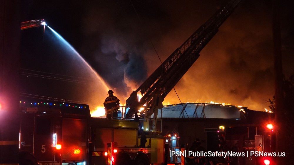 Commercial Fire West Sacramento 3350 Jefferson Blvd   West Sacramento Fire is currently on scene of a 2-alarm fire at a commercial building on Jefferson Blvd.   The call came out around 12:24 a.m., and when crews arrived they found heavy fire coming from the roof