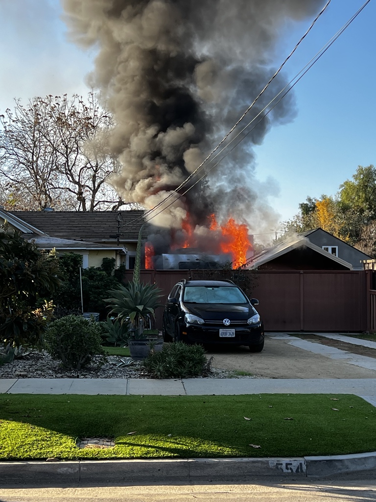 9:00 am - RV fire with extension into house exterior. 500 blk. w. Claremont St. No injuries. The family will be temporarily displaced