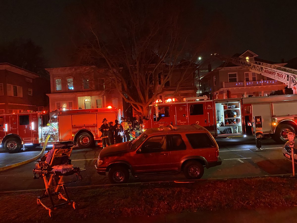 A significant response at 15th & Q in Sacramento's midtown. @SacFirePIO says nobody was hurt.   He says it appears the fire started, possibly, on the third floor. The attic was engulfed when crews arrived. Firefighters expect to be here for hours 