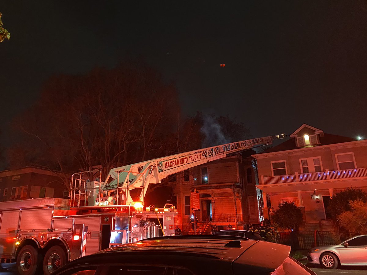 A significant response at 15th & Q in Sacramento's midtown. @SacFirePIO says nobody was hurt.   He says it appears the fire started, possibly, on the third floor. The attic was engulfed when crews arrived. Firefighters expect to be here for hours 