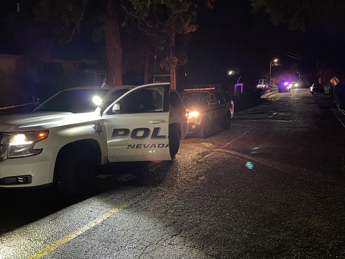 Grass Valley PD investigating a shooting near French Ave. & Brighton St. Police got reports of a theft and  when they arrived, they heard gunshots. Officers chased someone &amp; an officer shot at that person, who was taken to the hospital