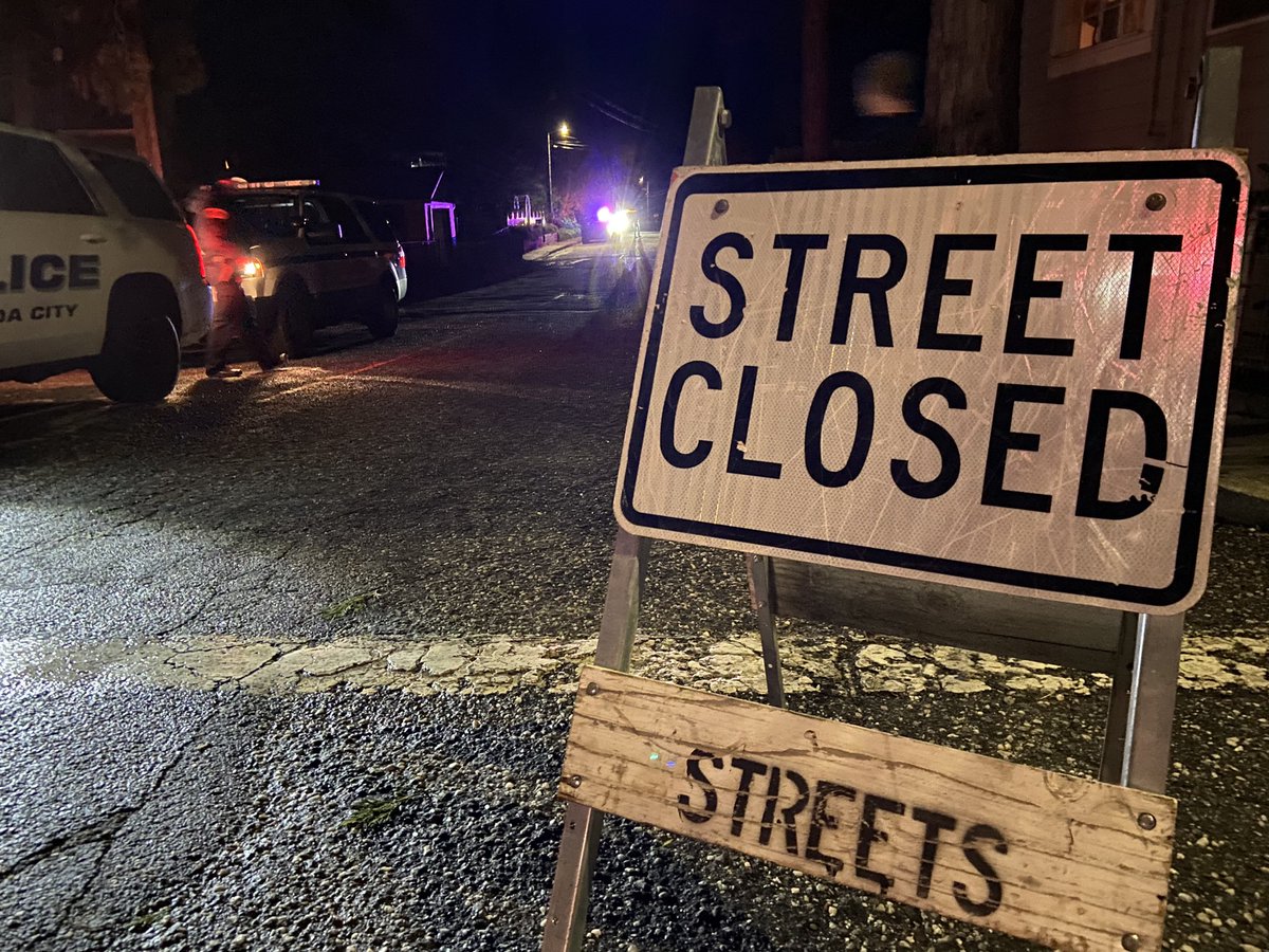 Grass Valley PD investigating a shooting near French Ave. & Brighton St. Police got reports of a theft and  when they arrived, they heard gunshots. Officers chased someone &amp; an officer shot at that person, who was taken to the hospital