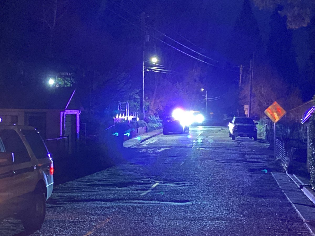 Grass Valley PD investigating a shooting near French Ave. & Brighton St. Police got reports of a theft and  when they arrived, they heard gunshots. Officers chased someone &amp; an officer shot at that person, who was taken to the hospital