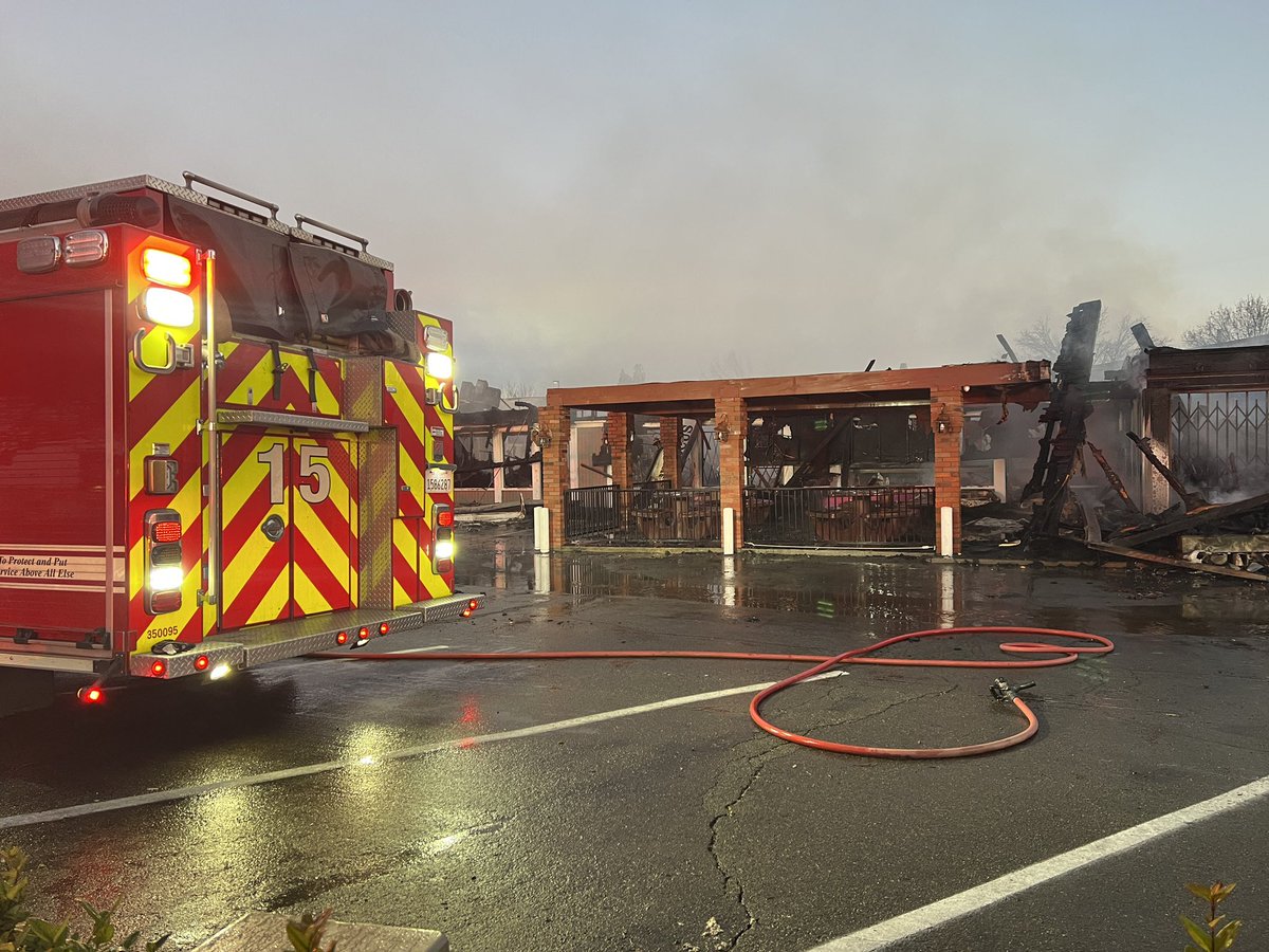 Now that the sun is coming up, you can see the damage caused by the early-morning fire at the strip mall. Sunnyside Deli was saved. The owner says there was a dance studio, hair salon, barber shop, pharmacy and Sullivan's to the west of the deli. Those are a total loss