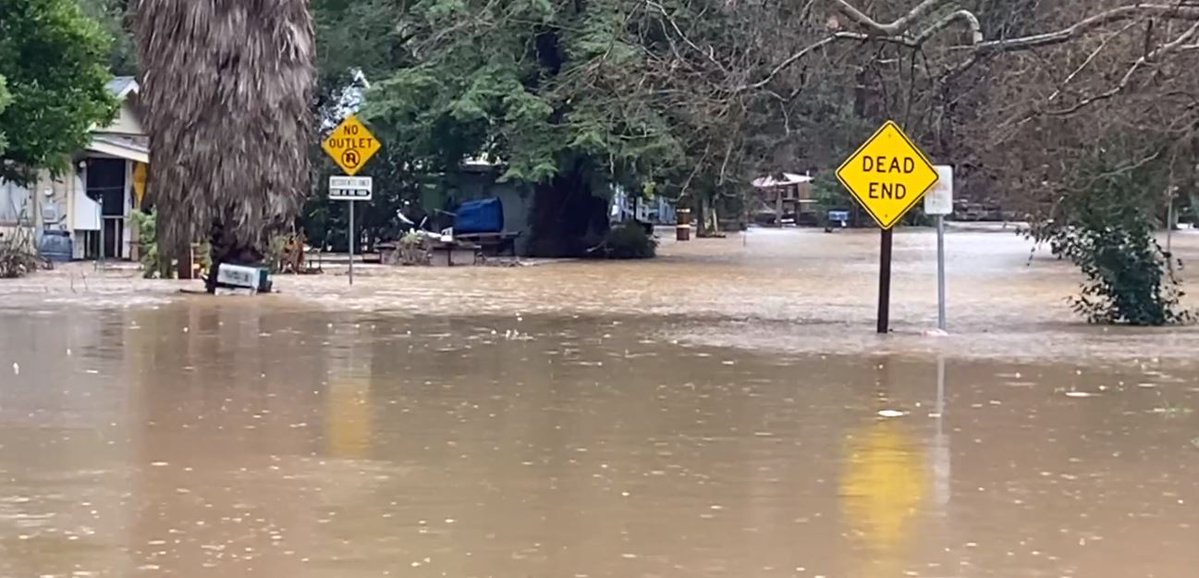 More images of flooded Felton Grove in Santa Cruz County