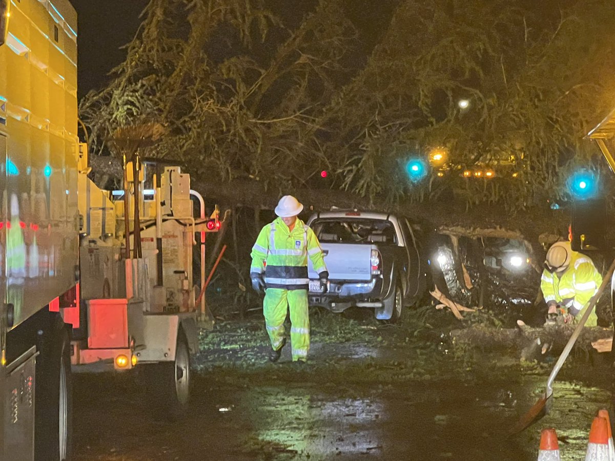CITRUS HEIGHTS: Southbound on Sunrise near Madison. Tree fell on a moving truck during this morning's surge of wind. Happy to report the solo male in the truck is ok. Police say he was transported to a local hospital as a precautionary measure