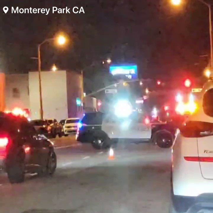 According to Police scanners reports of 10 people have been fatally shot, and 9 others have been injured in the Mass shooting that took place at a Monterey Park at a Chinese festival for lunar event. The suspect is still on the loose according to PD on scene