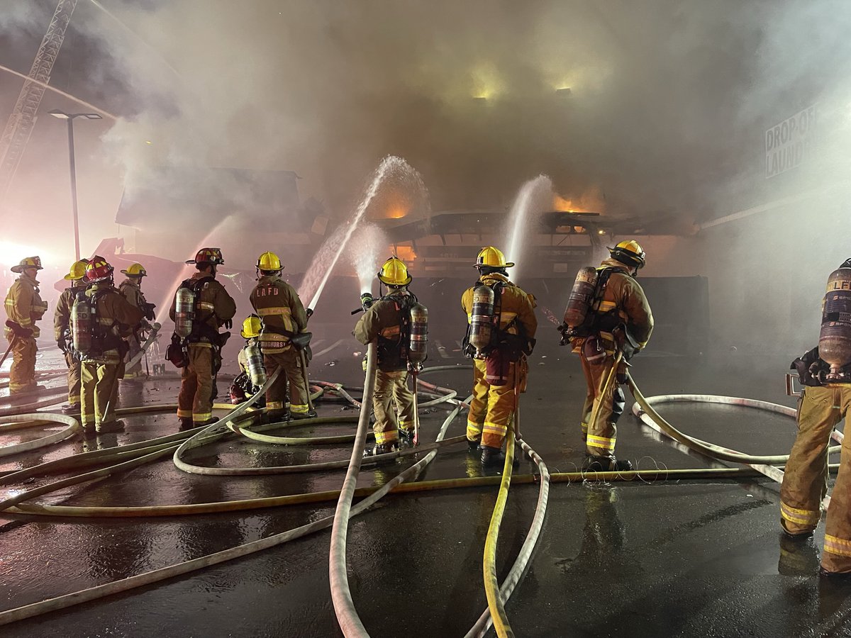 LAFD Photos of February 9, 2023 Greater Alarm StructureFire in the Hollywood area  