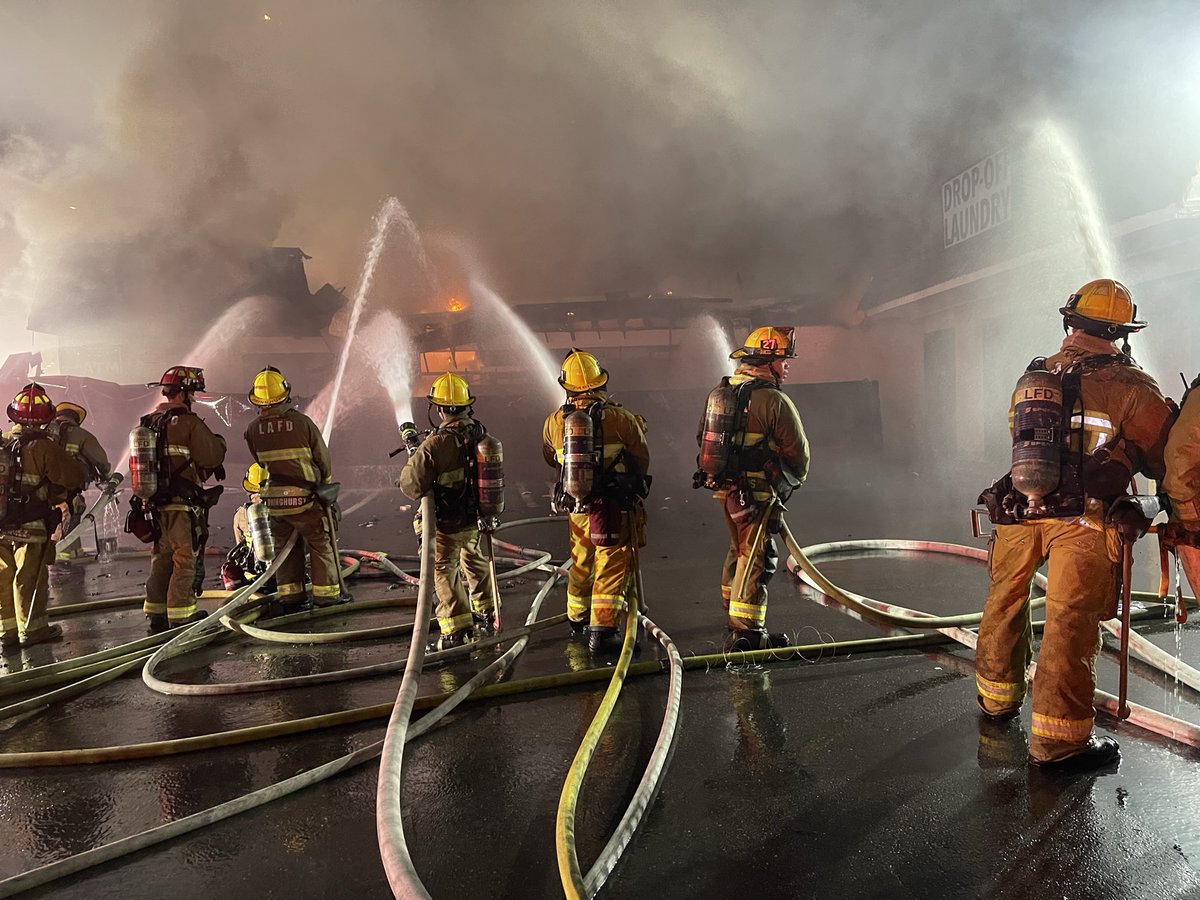 LAFD Photos of February 9, 2023 Greater Alarm StructureFire in the Hollywood area  